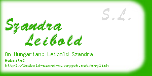 szandra leibold business card